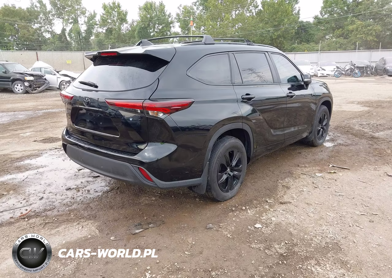 2025 Toyota Highlander Hybrid Xle Nightshade VIN:5TDKBRCH2SS677690 - 4