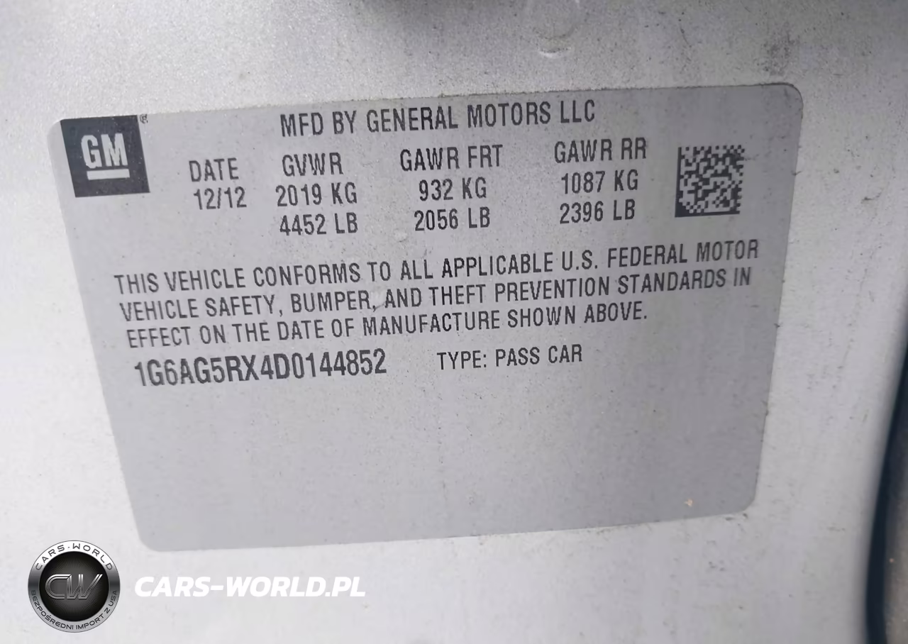 2013 Cadillac Ats Standard VIN:1G6AG5RX4D0144852 - 9