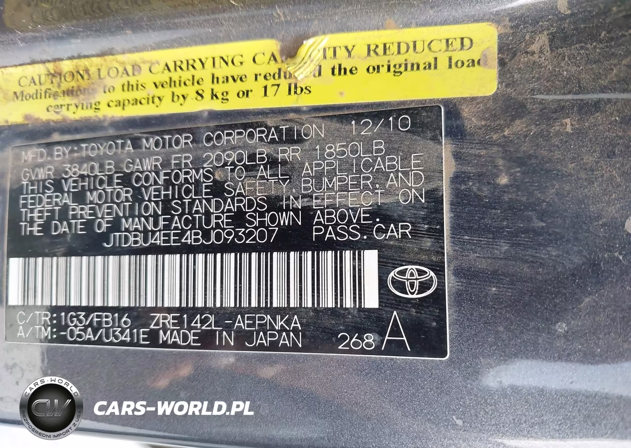 2011 Toyota Corolla Le VIN:JTDBU4EE4BJ093207 - 9