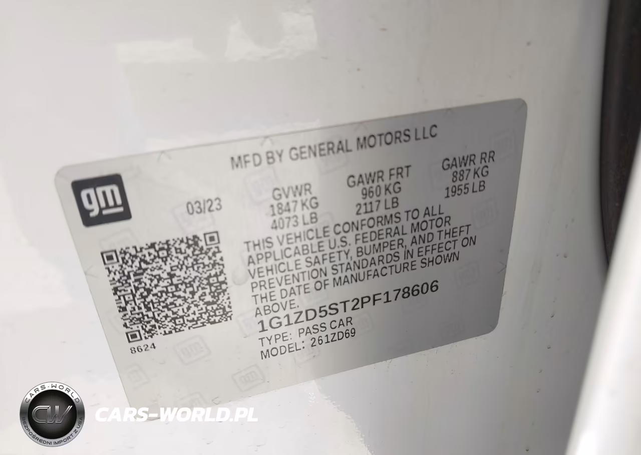 2023 Chevrolet Malibu Fwd 1Lt VIN:1G1ZD5ST2PF178606 - 9