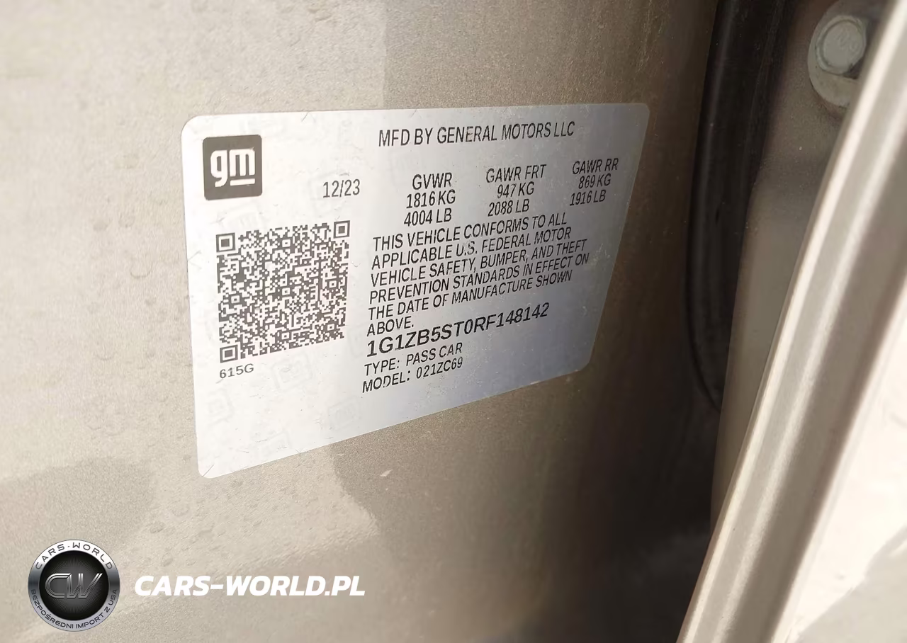 2024 Chevrolet Malibu Fwd Ls VIN:1G1ZB5ST0RF148142 - 9