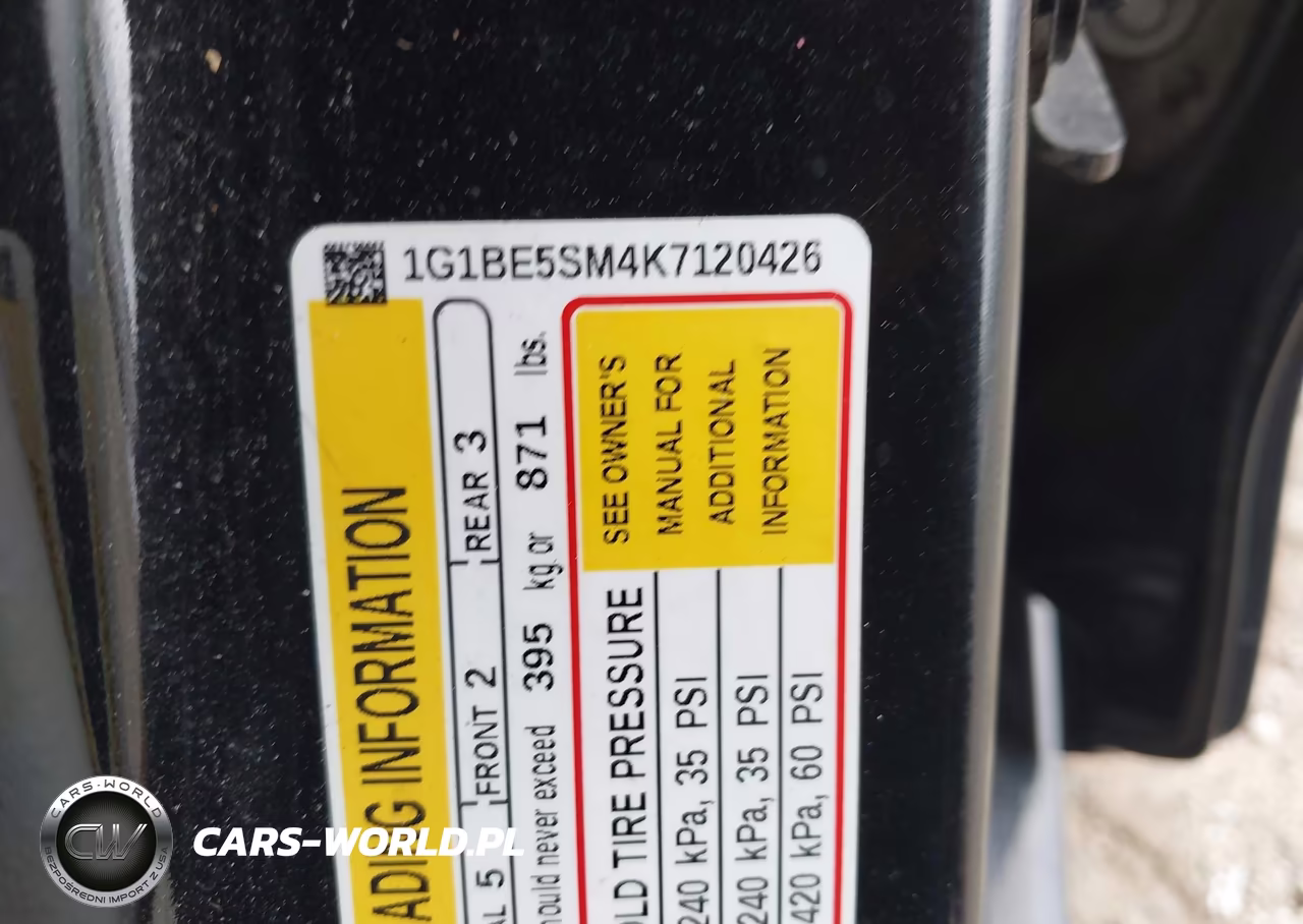 2019 Chevrolet Cruze Lt VIN:1G1BE5SM4K7120426 - 9