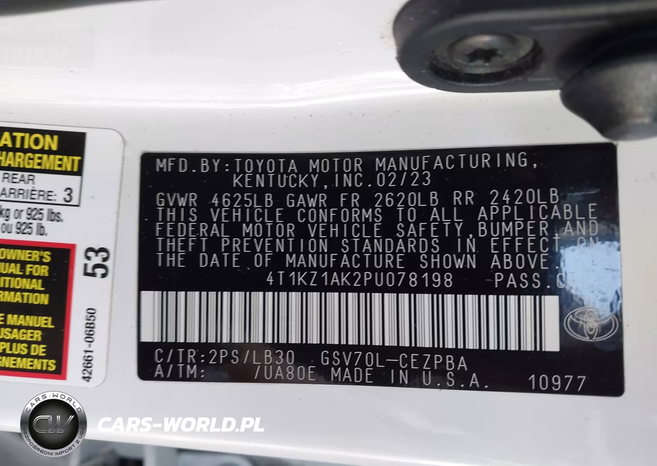 2023 Toyota Camry Xse V6 VIN:4T1KZ1AK2PU078198 - 9
