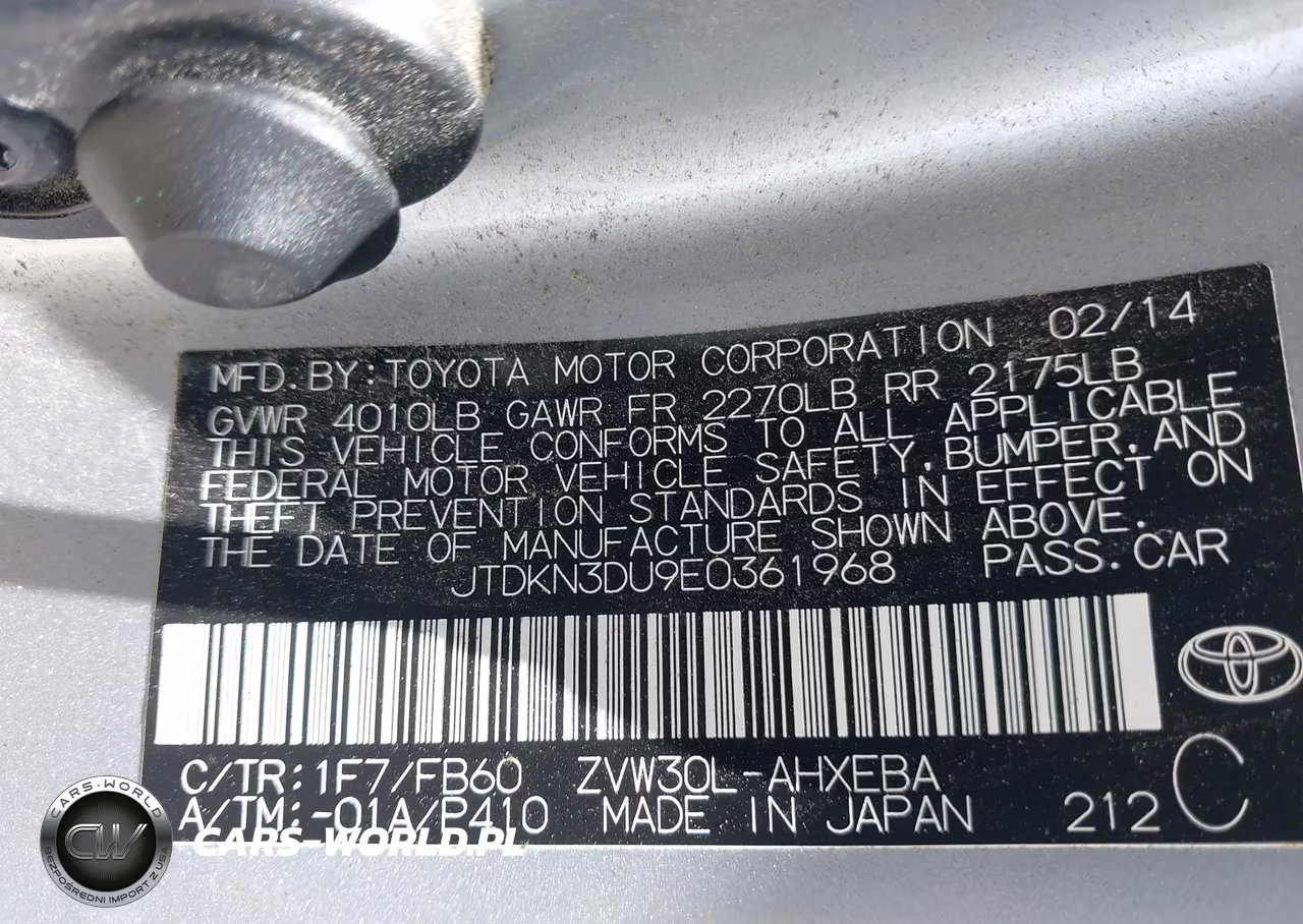 2014 Toyota Prius Three VIN:JTDKN3DU9E0361968 - 9