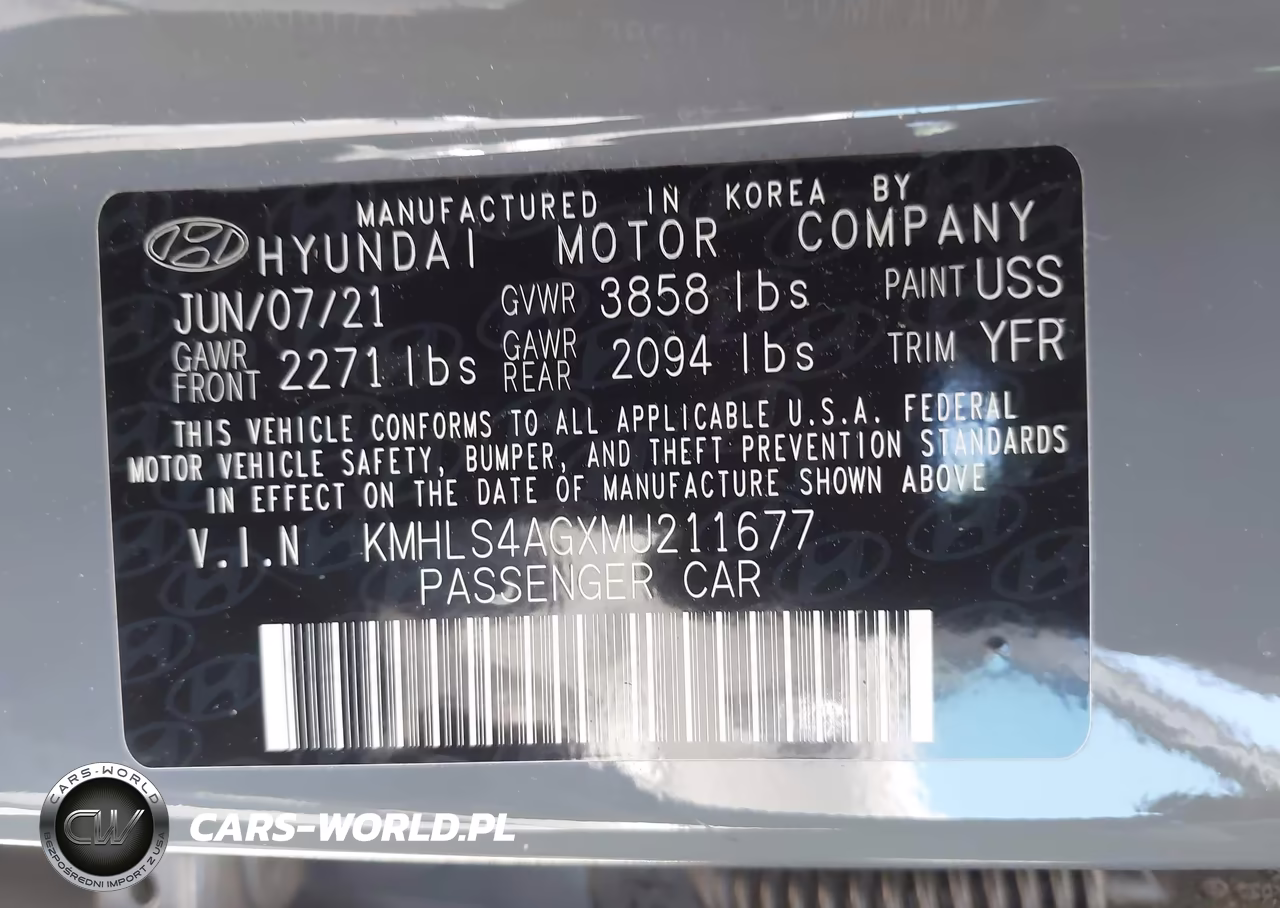 2021 Hyundai Elantra Sel VIN:KMHLS4AGXMU211677 - 9