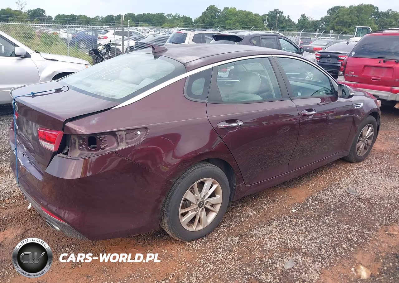 2016 Kia Optima Lx VIN:5XXGT4L36GG050624 - 4
