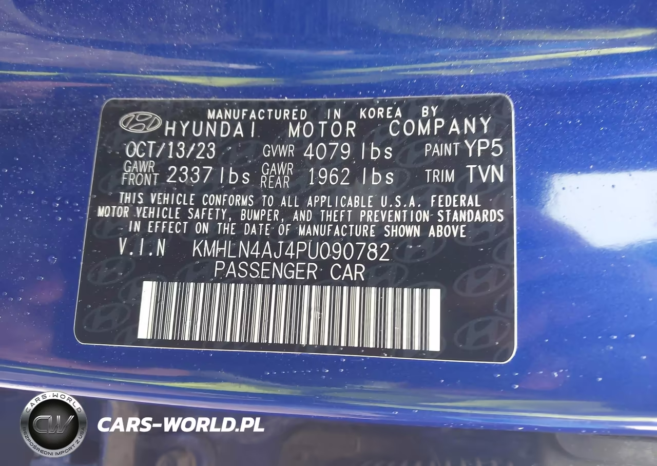 2023 Hyundai Elantra Hybrid Limited VIN:KMHLN4AJ4PU090782 - 9