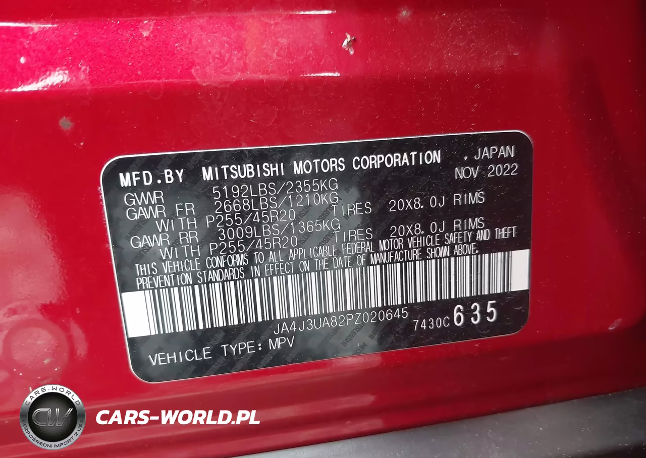 2023 Mitsubishi Outlander Se 2.5 2Wd-Se Black Edition 2Wd-Se Special Edition 2Wd VIN:JA4J3UA82PZ020645 - 9