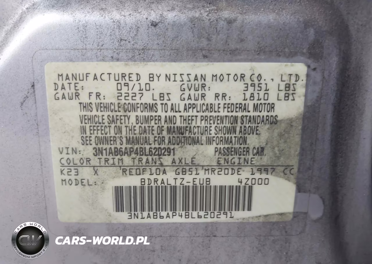 2011 Nissan Sentra 2.0Sr VIN:3N1AB6AP4BL620291 - 9