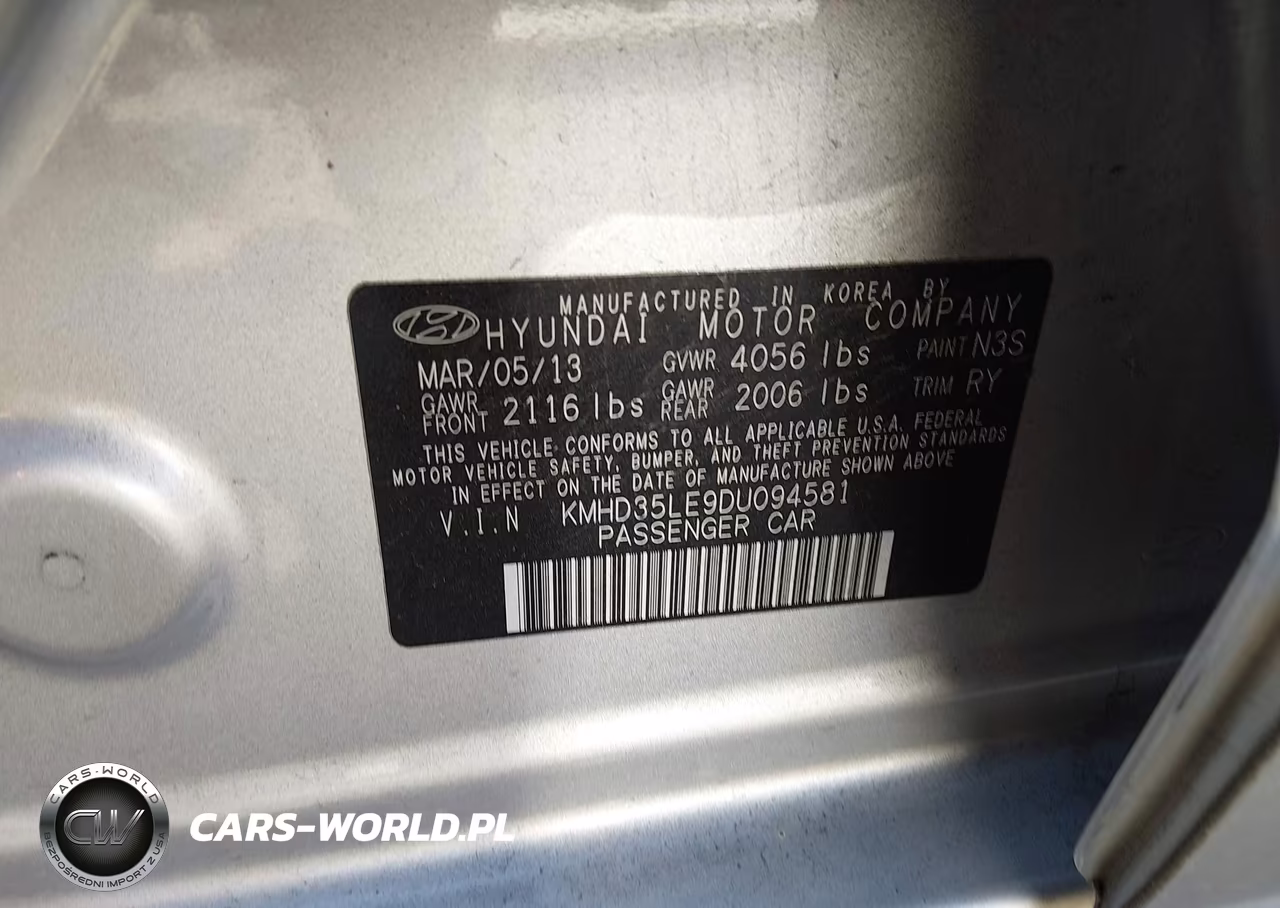 2013 Hyundai Elantra Gt VIN:KMHD35LE9DU094581 - 9