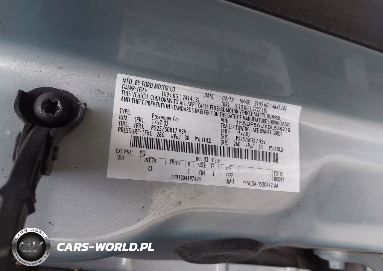 2013 Ford C-Max Hybrid Se VIN:1FADP5AUXDL536279 - 9