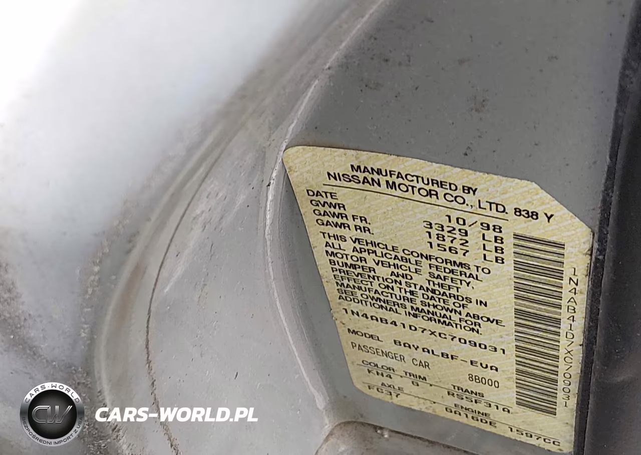 1999 Nissan Sentra Gxe-Xe VIN:1N4AB41D7XC709031 - 9