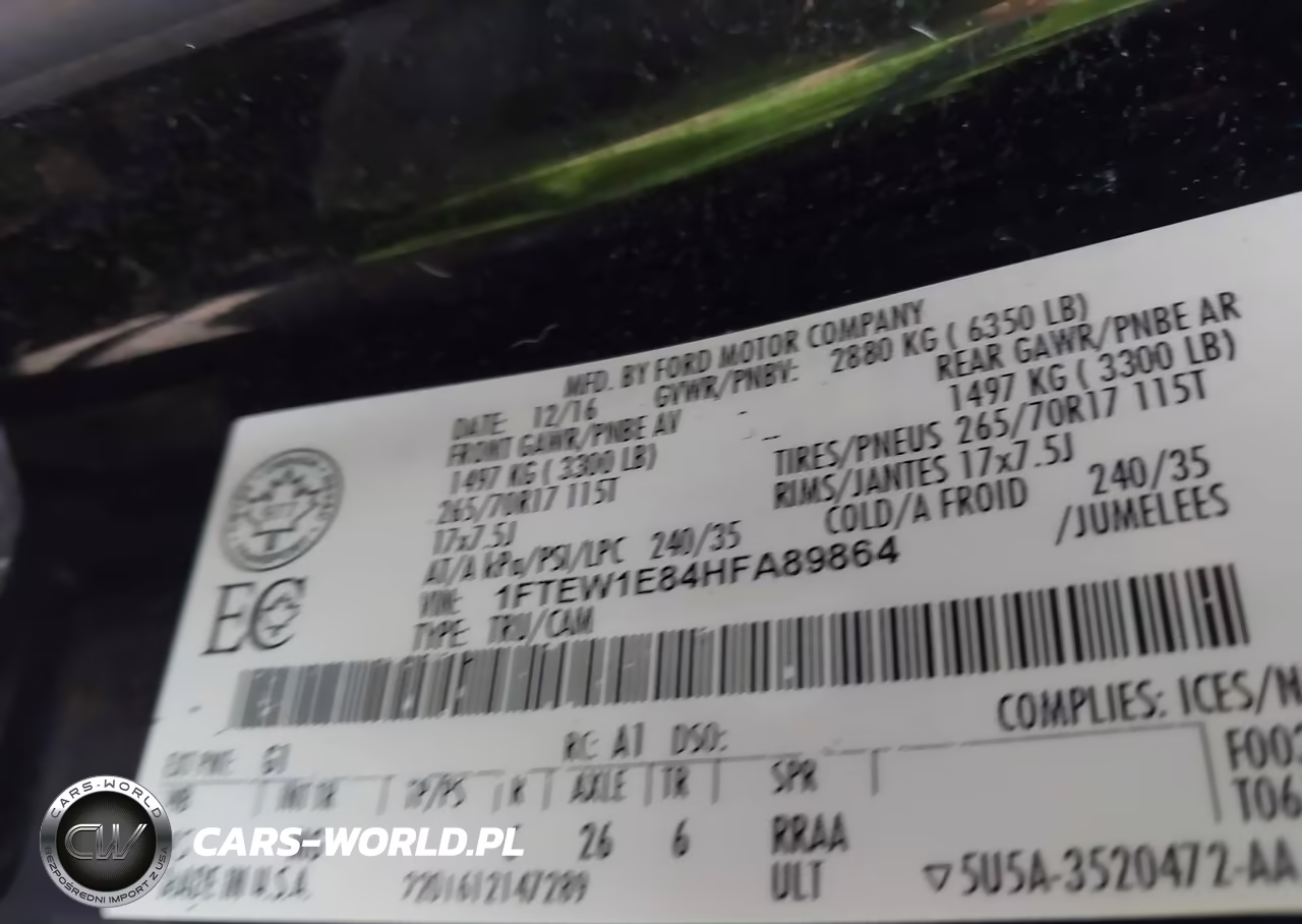 2017 Ford F-150 Xlt VIN:1FTEW1E84HFA89864 - 9