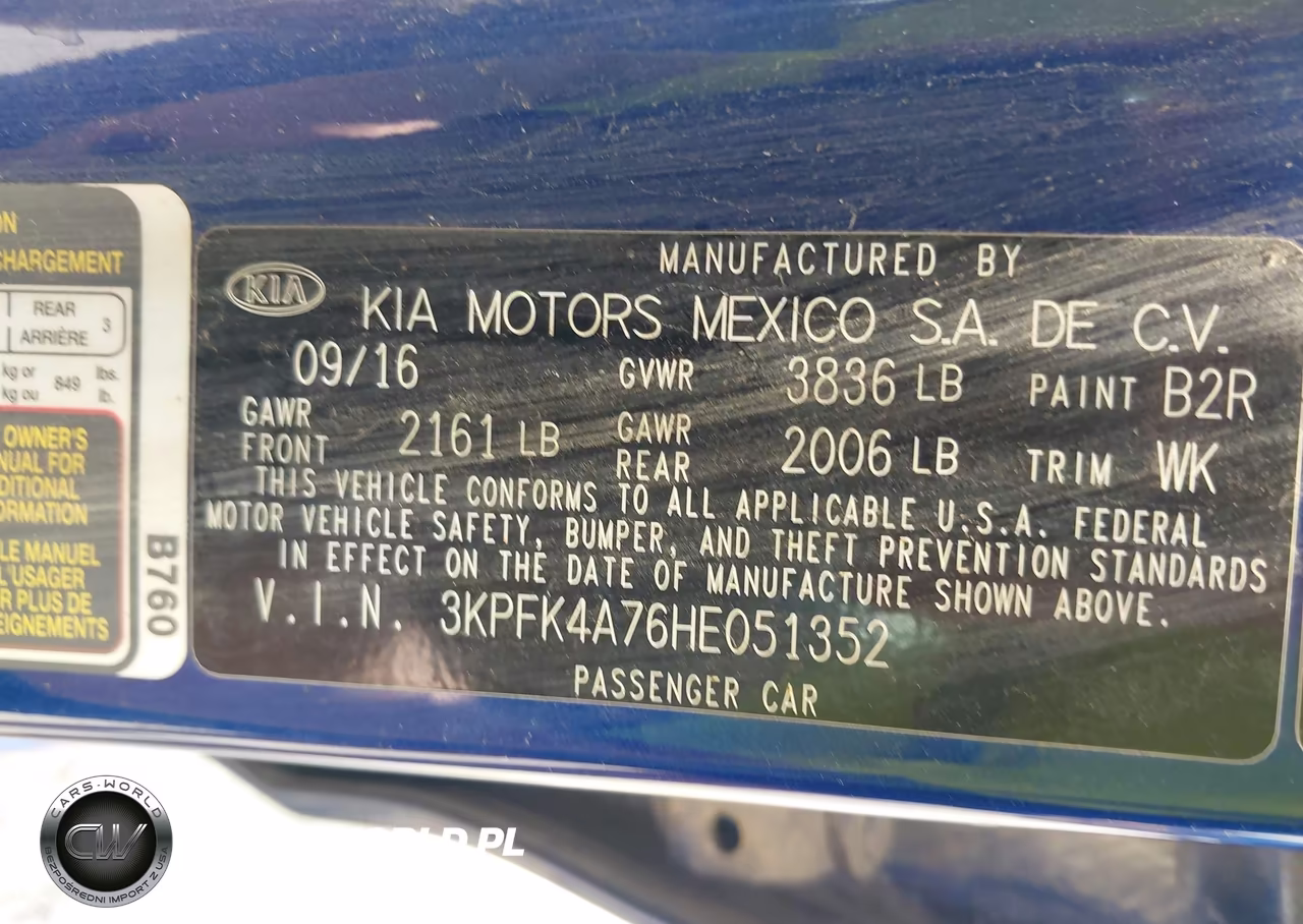 2017 Kia Forte Lx VIN:3KPFK4A76HE051352 - 9