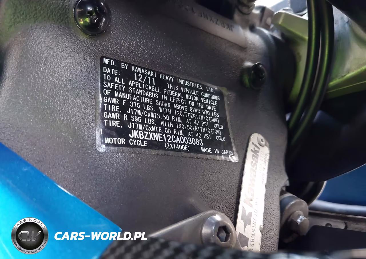 2012 Kawasaki Zx1400 Ec VIN:JKBZXNE12CA003083 - 10