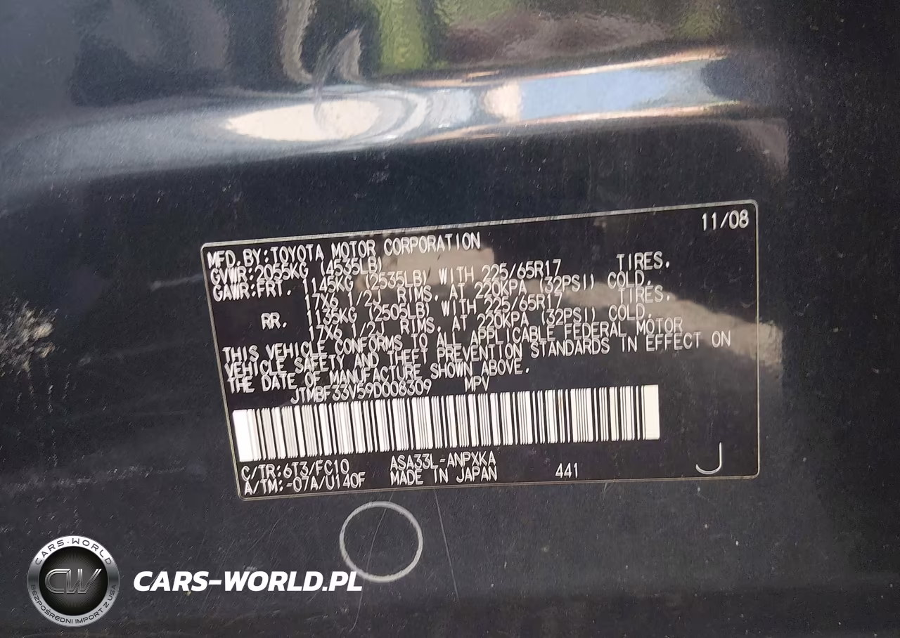 2009 Toyota Rav4 VIN:JTMBF33V59D008309 - 9