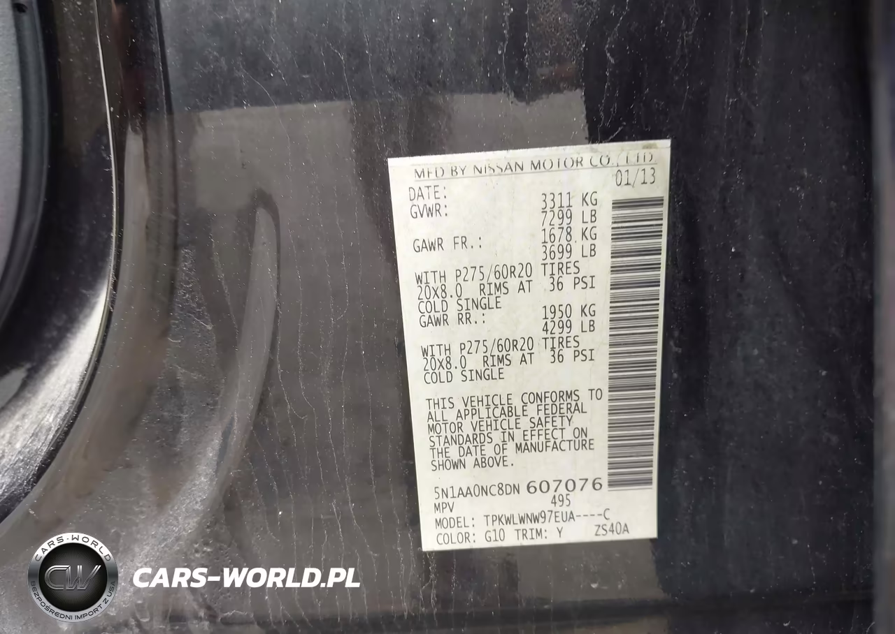 2013 Nissan Armada Platinum VIN:5N1AA0NC8DN607076 - 9