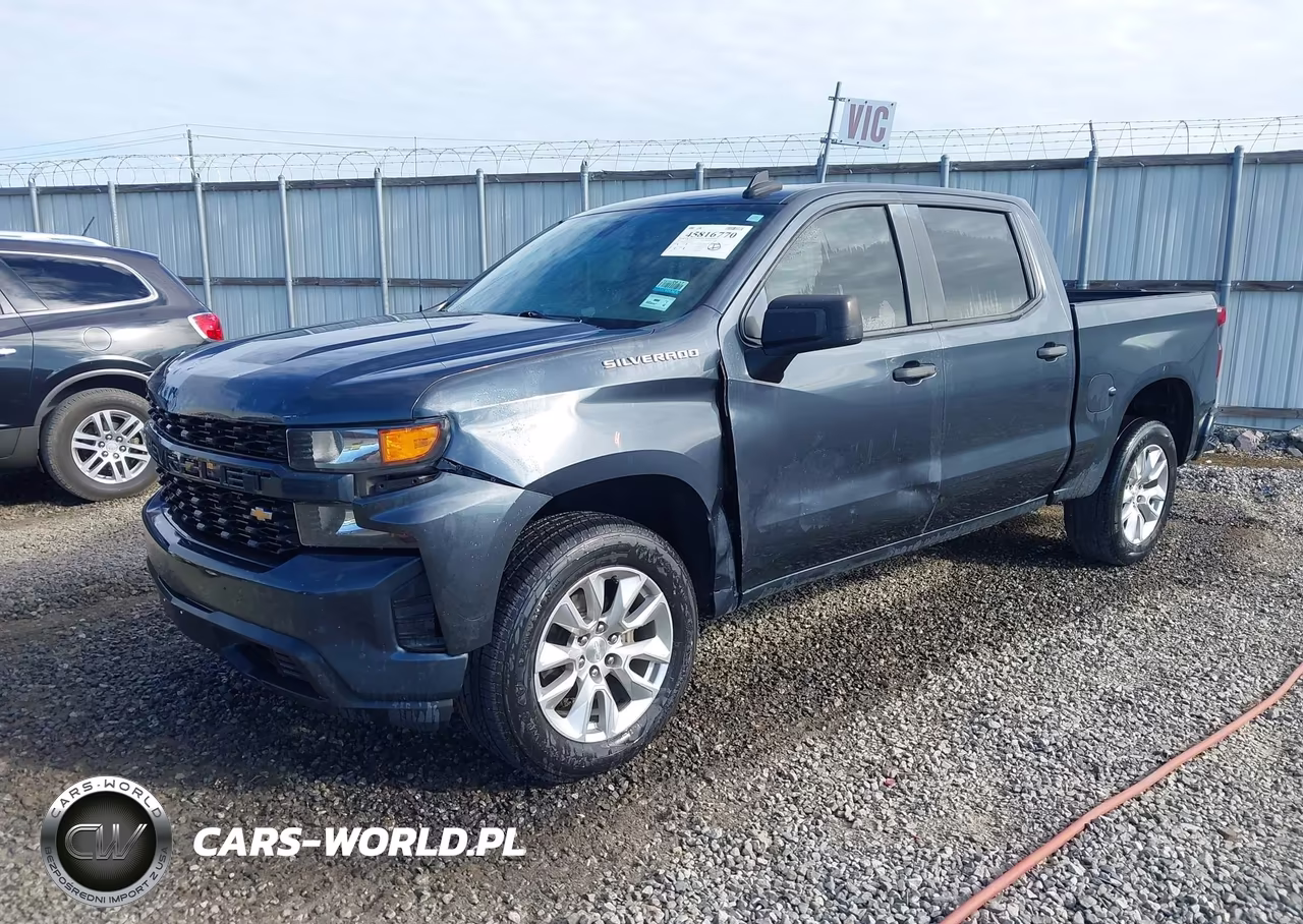2021 Chevrolet Silverado 1500 2Wd Short Bed Custom VIN:1GCPWBEK2MZ185981 - 2