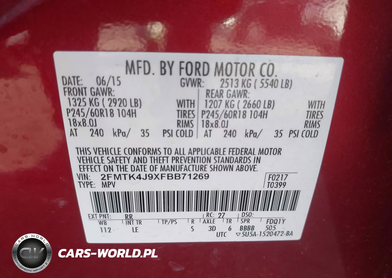 2015 Ford Edge Sel VIN:2FMTK4J9XFBB71269 - 9