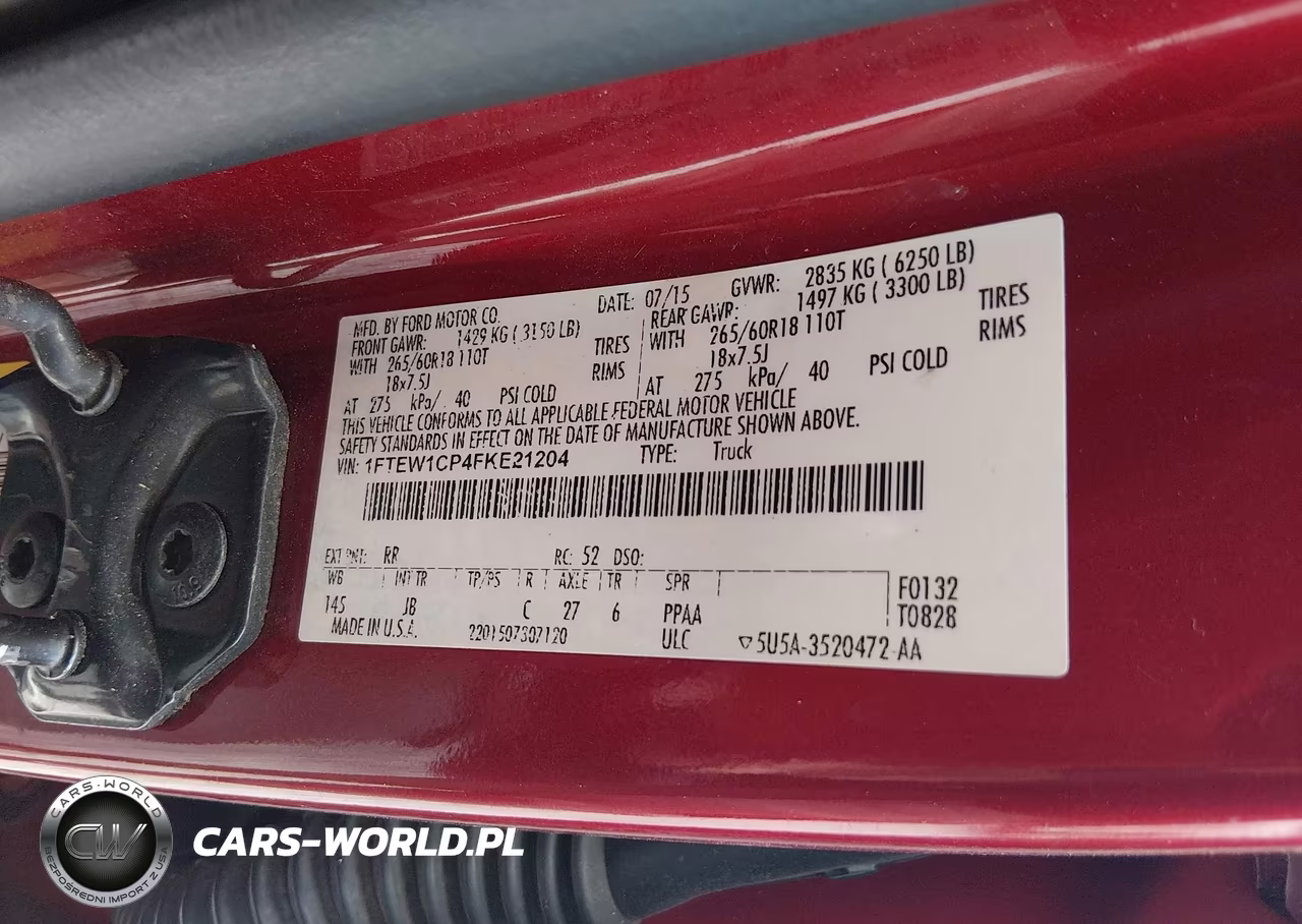 2015 Ford F-150 Xlt VIN:1FTEW1CP4FKE21204 - 9