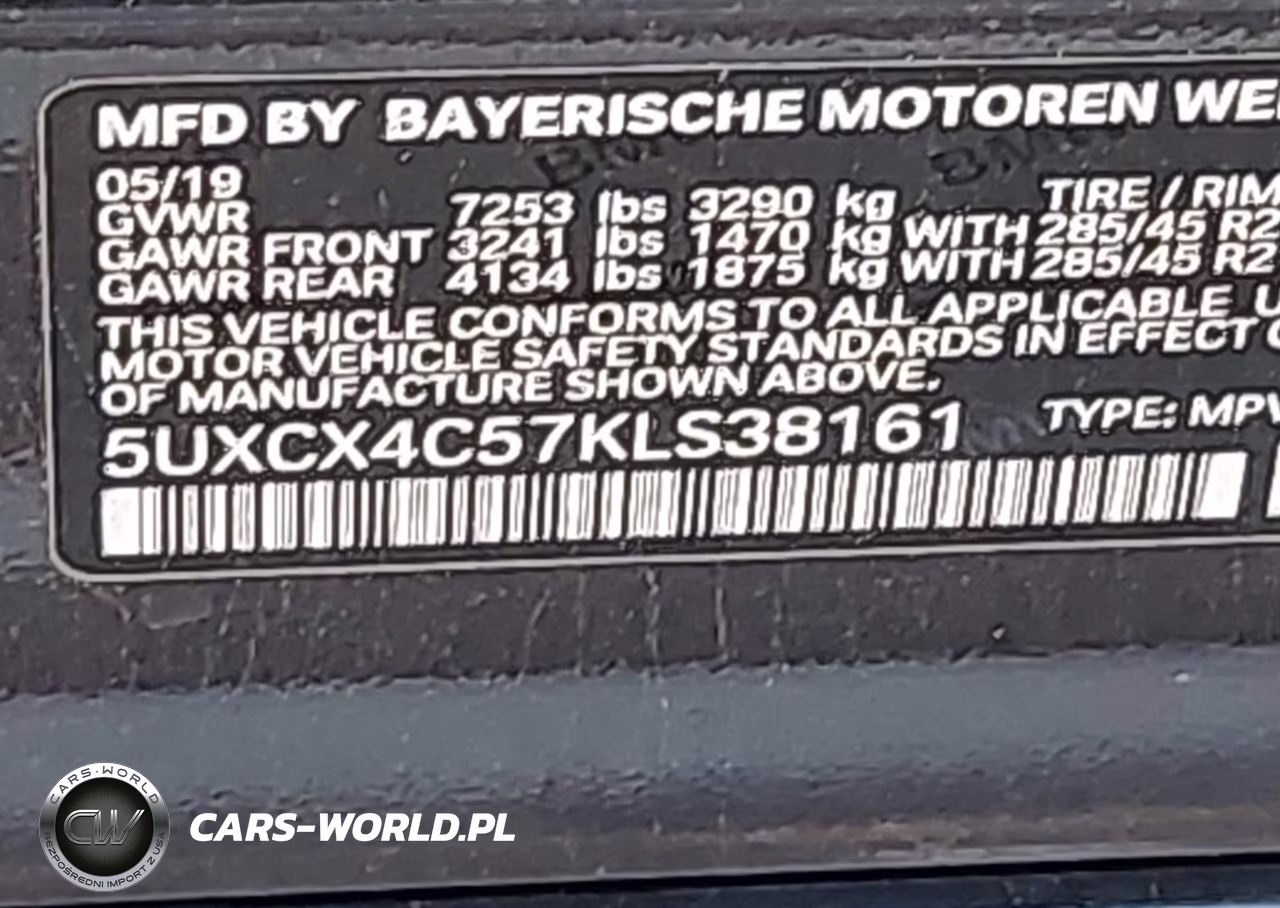 2019 BMW X7 xDrive50I VIN:5UXCX4C57KLS38161 - 9