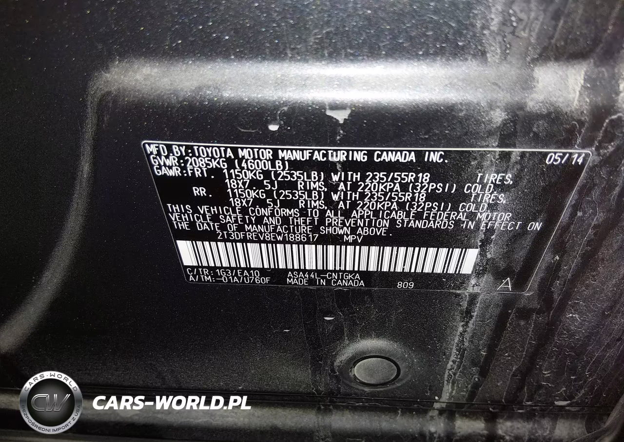 2014 Toyota Rav4 Limited VIN:2T3DFREV8EW188617 - 9