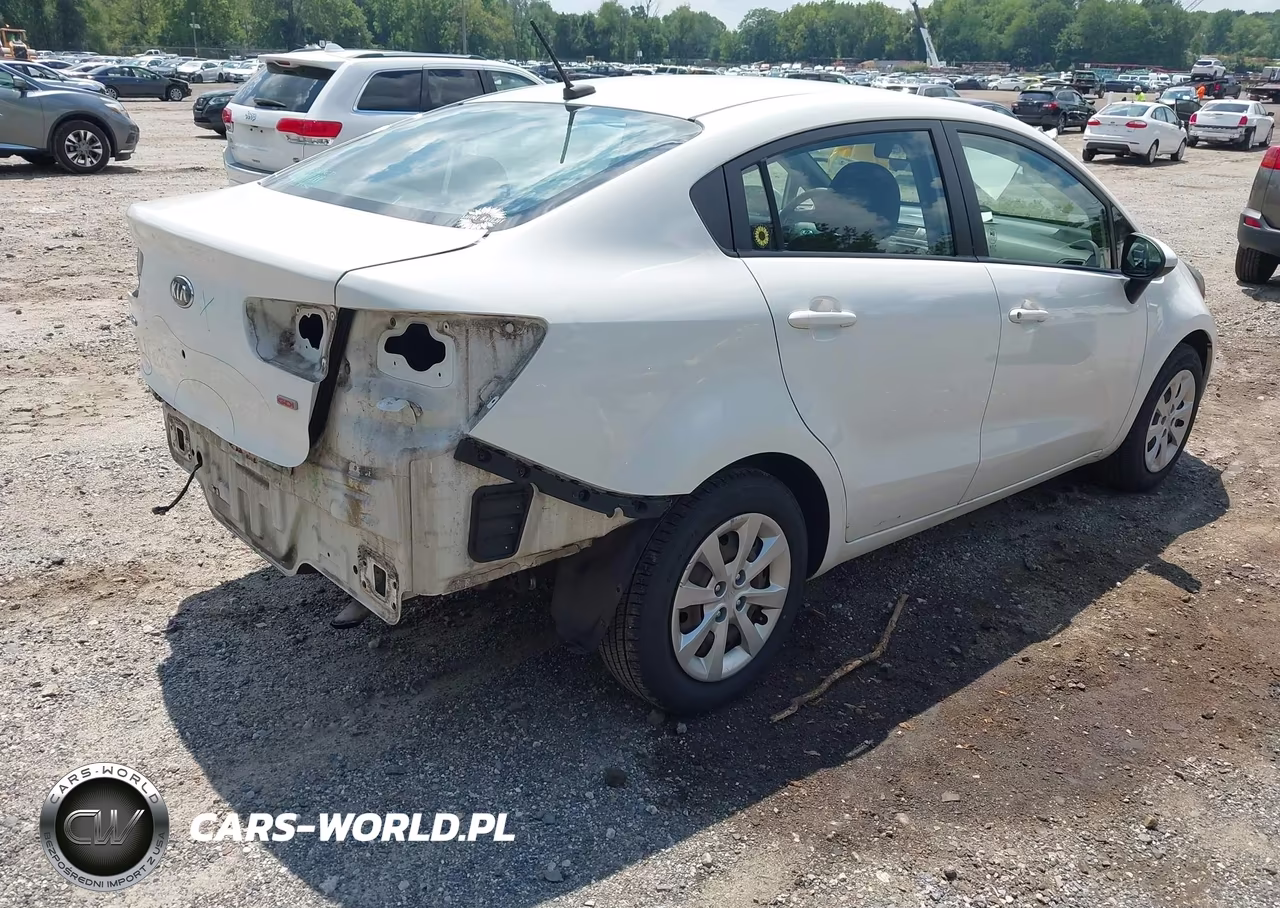 2013 Kia Rio Lx VIN:KNADM4A36D6150104 - 4