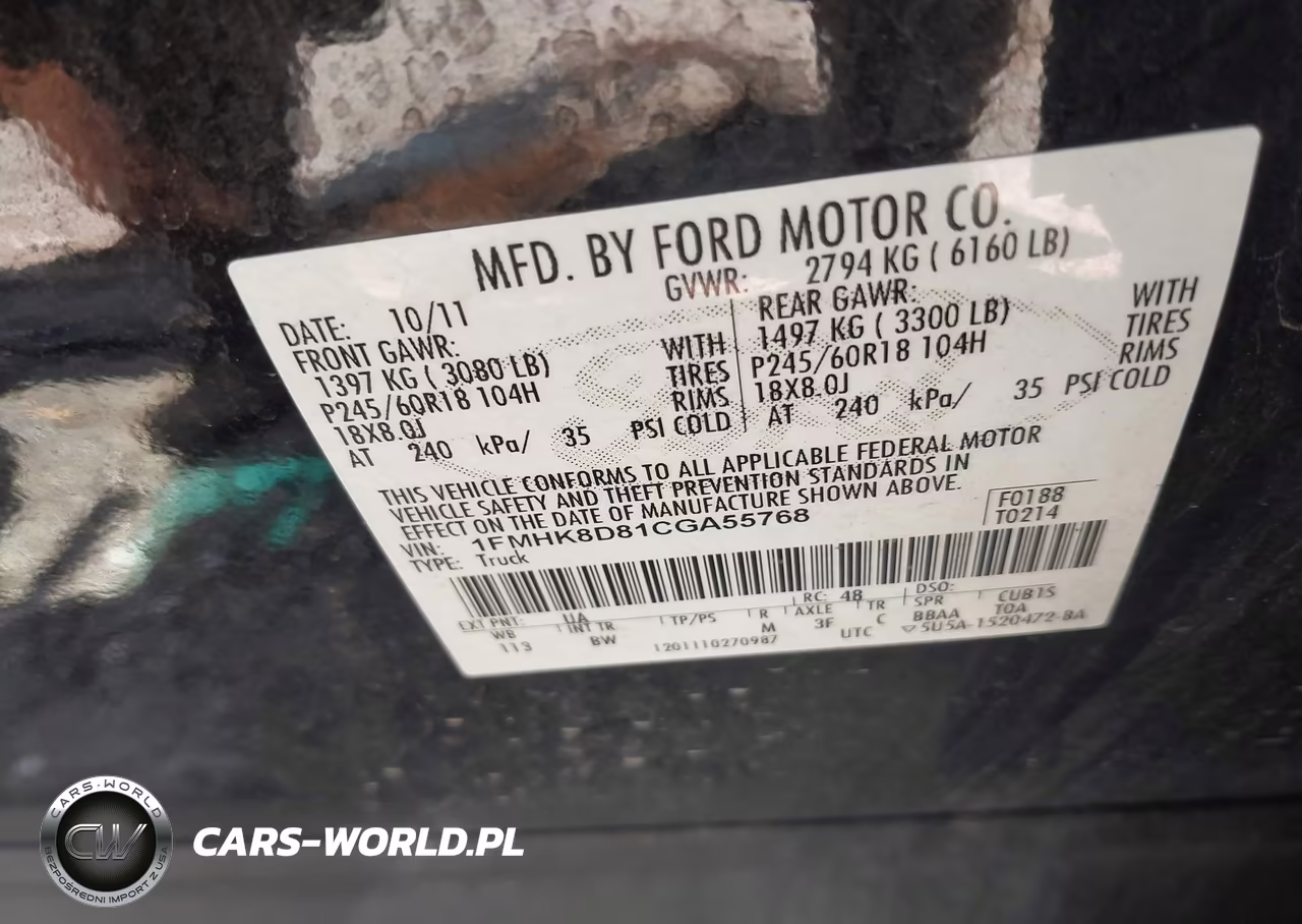 2012 Ford Explorer Xlt VIN:1FMHK8D81CGA55768 - 9