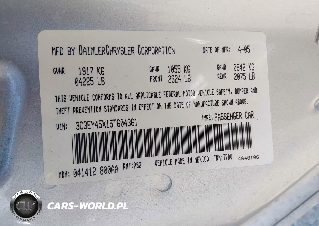 2005 Chrysler Pt Cruiser VIN:3C3EY45X15T604361 - 9