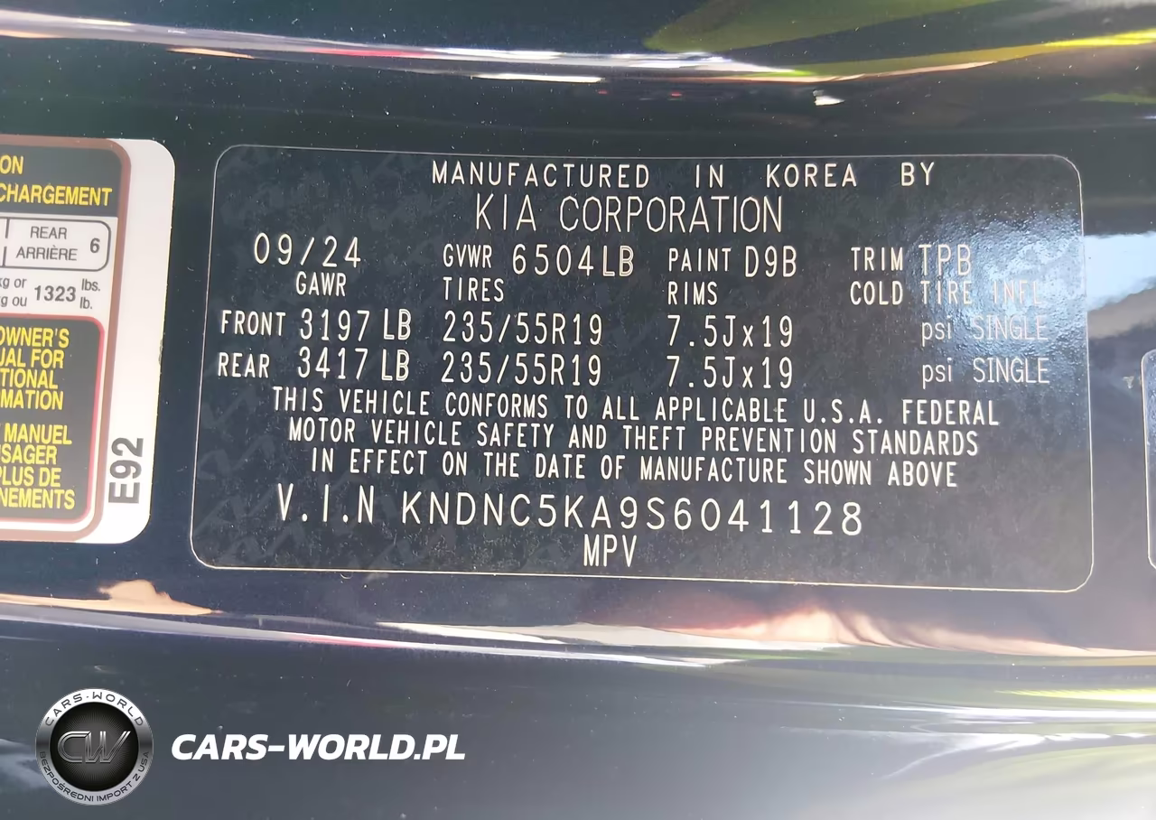 2025 Kia Carnival Mpv Hybrid Ex VIN:KNDNC5KA9S6041128 - 9