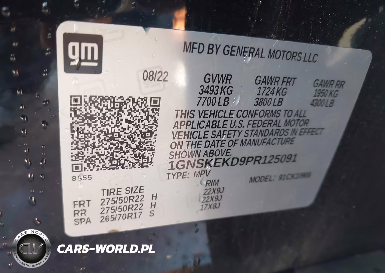 2023 Chevrolet Suburban 4Wd Rst VIN:1GNSKEKD9PR125091 - 9