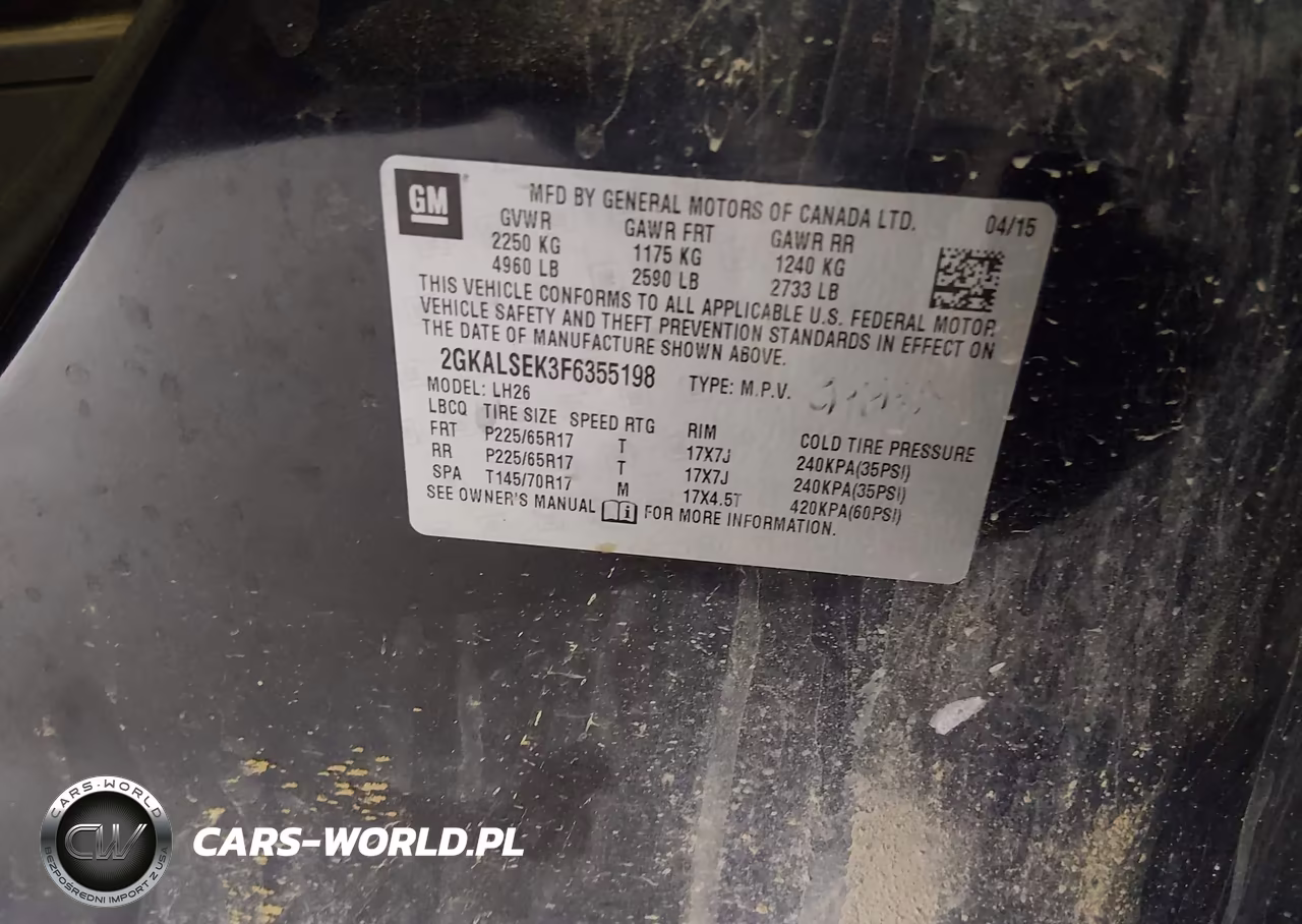 2015 GMC Terrain Slt-1 VIN:2GKALSEK3F6355198 - 9