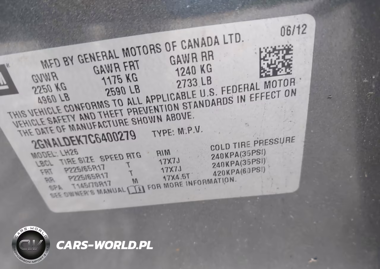 2012 Chevrolet Equinox Lt W-1Lt VIN:2GNALDEK7C6400279 - 9