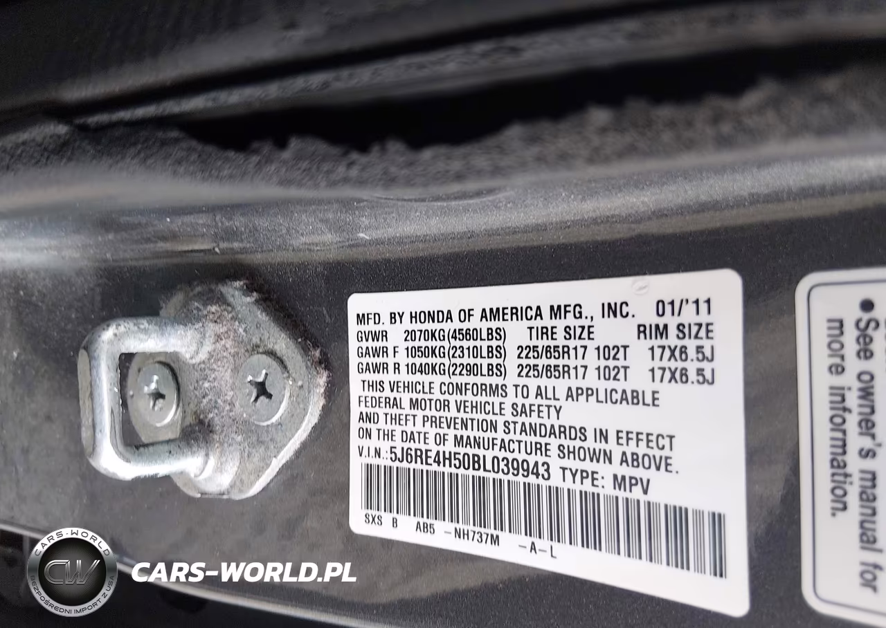 2011 Honda Cr-V Ex VIN:5J6RE4H50BL039943 - 9