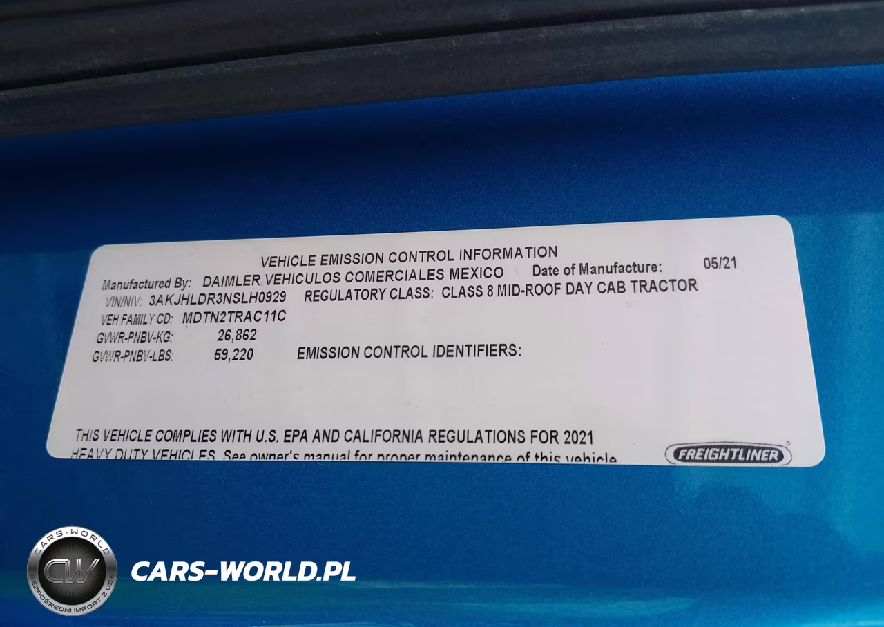 2022 Freightliner New Cascadia 126 VIN:3AKJHLDR3NSLH0929 - 8