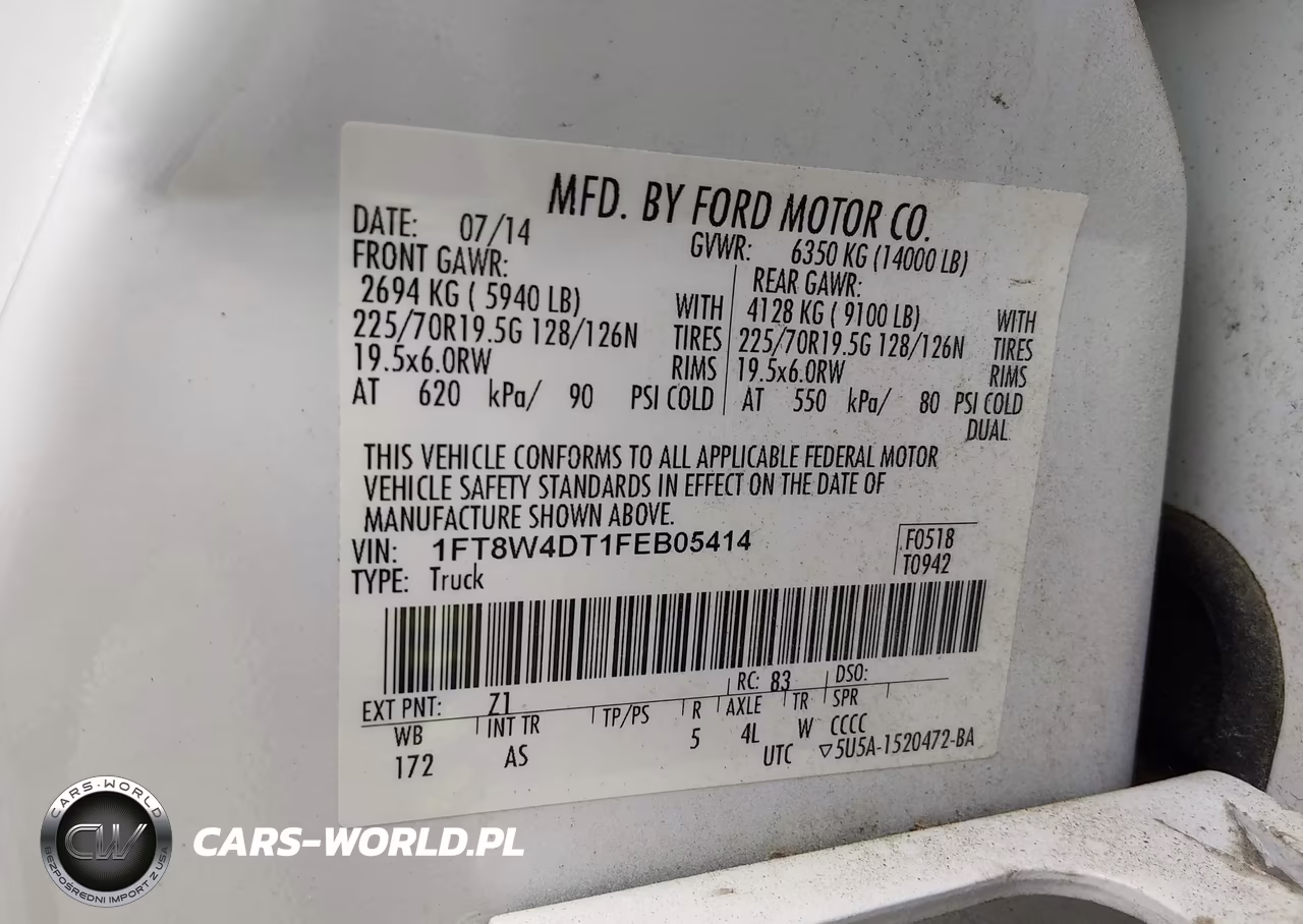 2015 Ford F-450 Xl VIN:1FT8W4DT1FEB05414 - 9