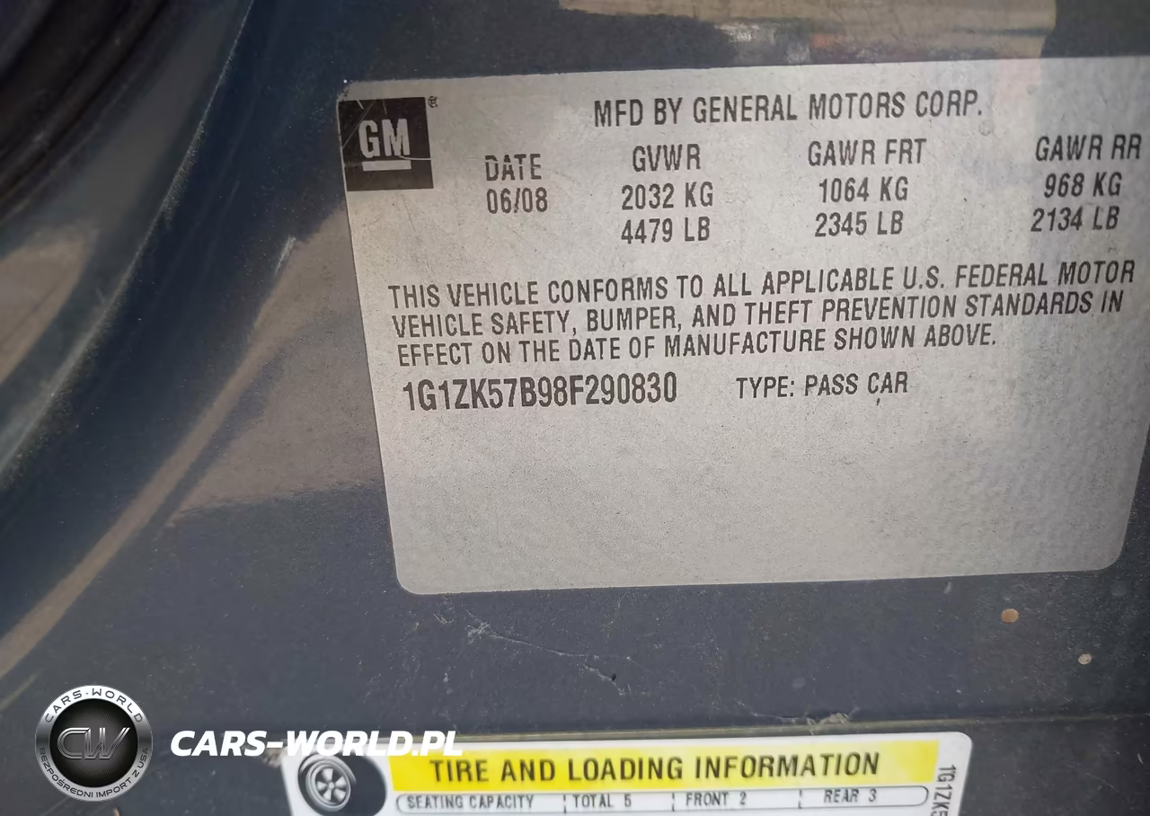 2008 Chevrolet Malibu Ltz VIN:1G1ZK57B98F290830 - 9