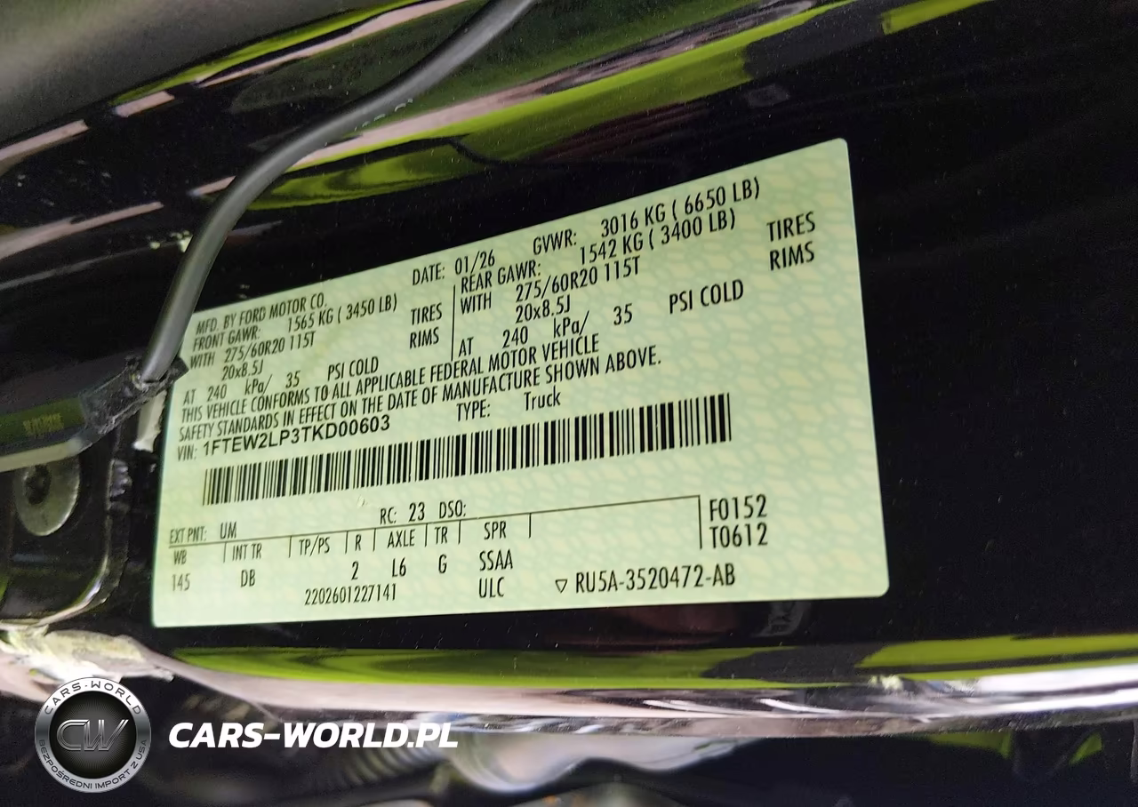2026 Ford F-150 Stx VIN:1FTEW2LP3TKD00603 - 9