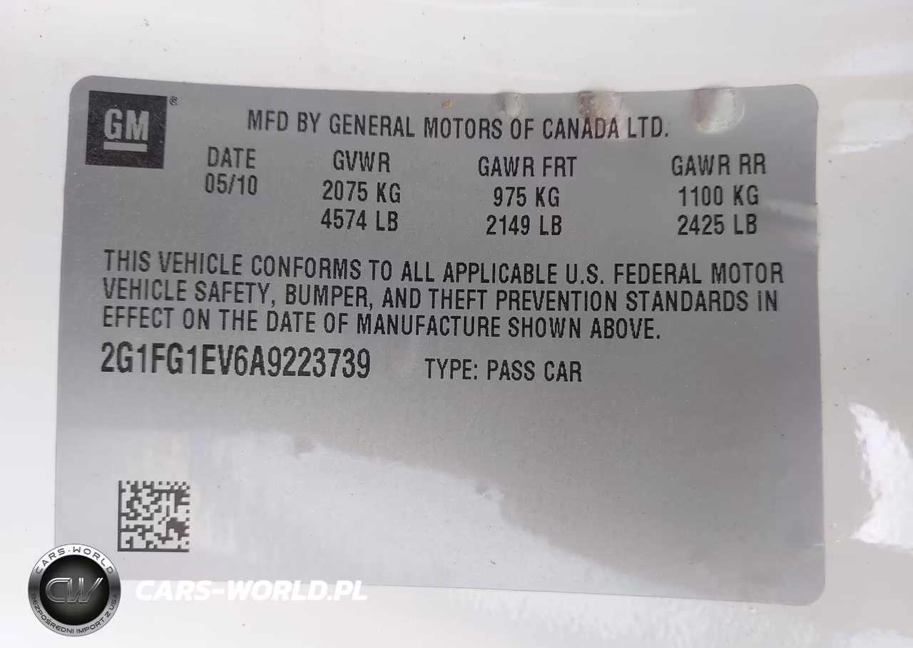 2010 Chevrolet Camaro 2Lt VIN:2G1FG1EV6A9223739 - 9