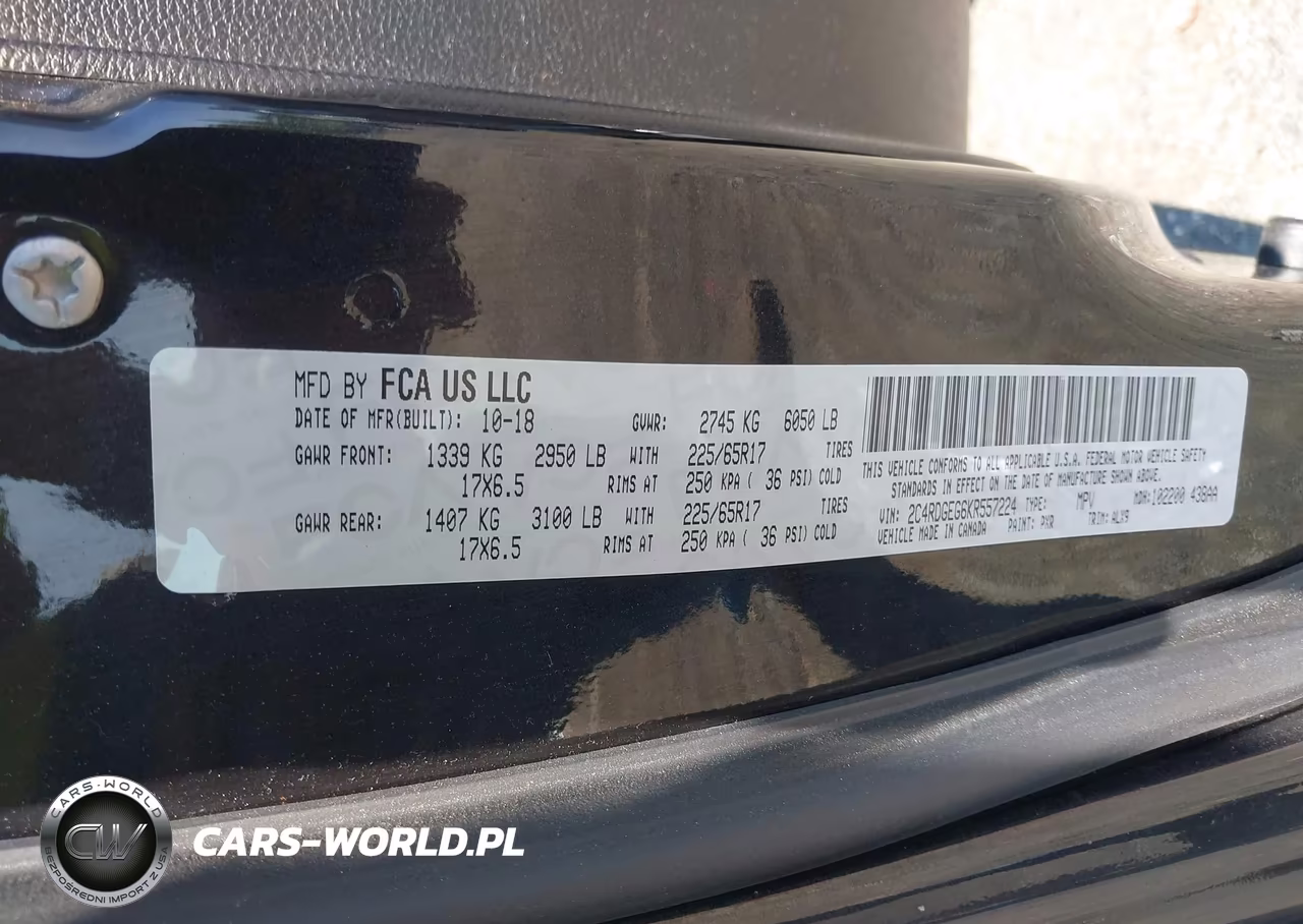 2019 Dodge Grand Caravan Gt VIN:2C4RDGEG6KR557224 - 9