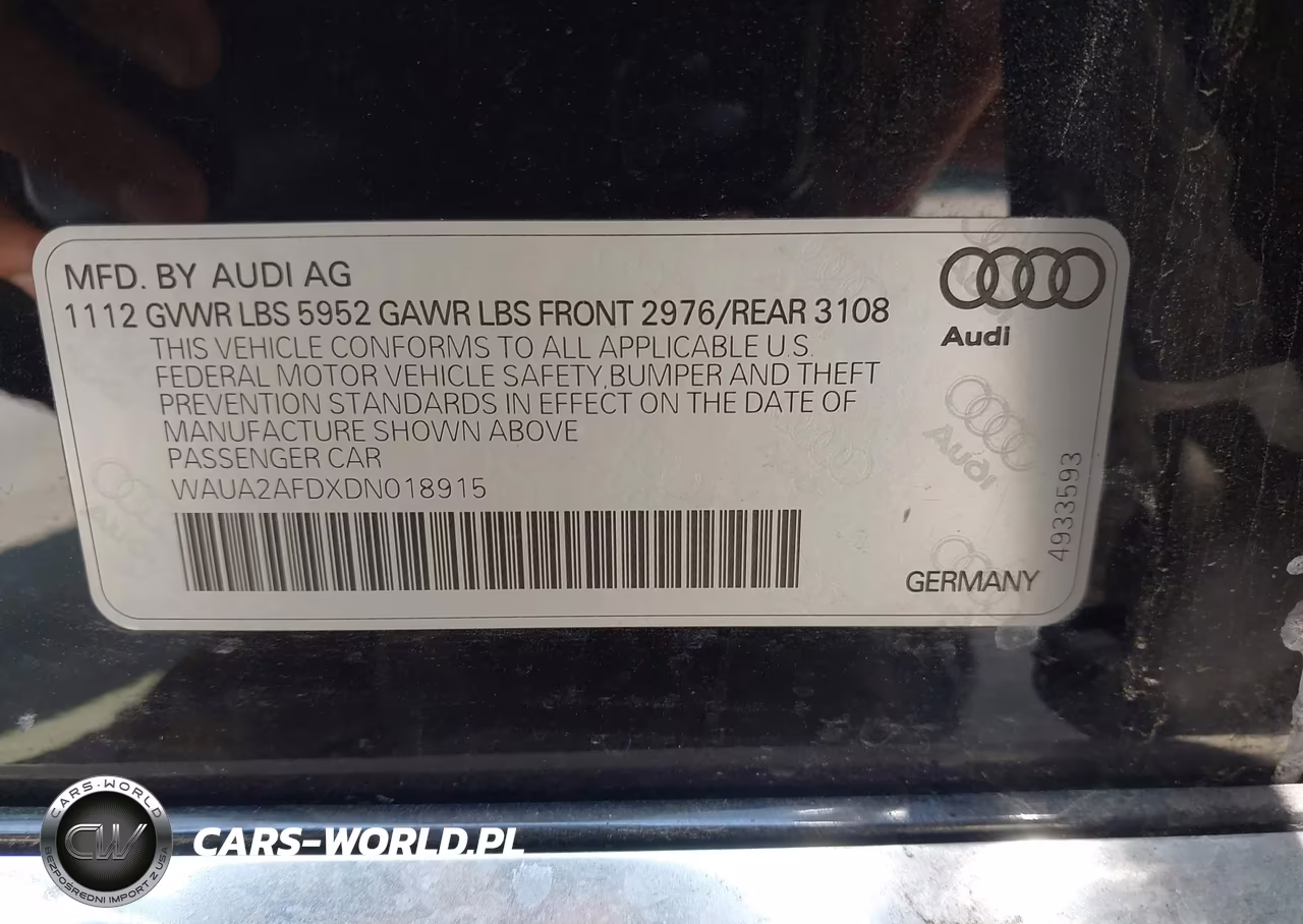 2013 Audi A8 4.0T VIN:WAUA2AFDXDN018915 - 9