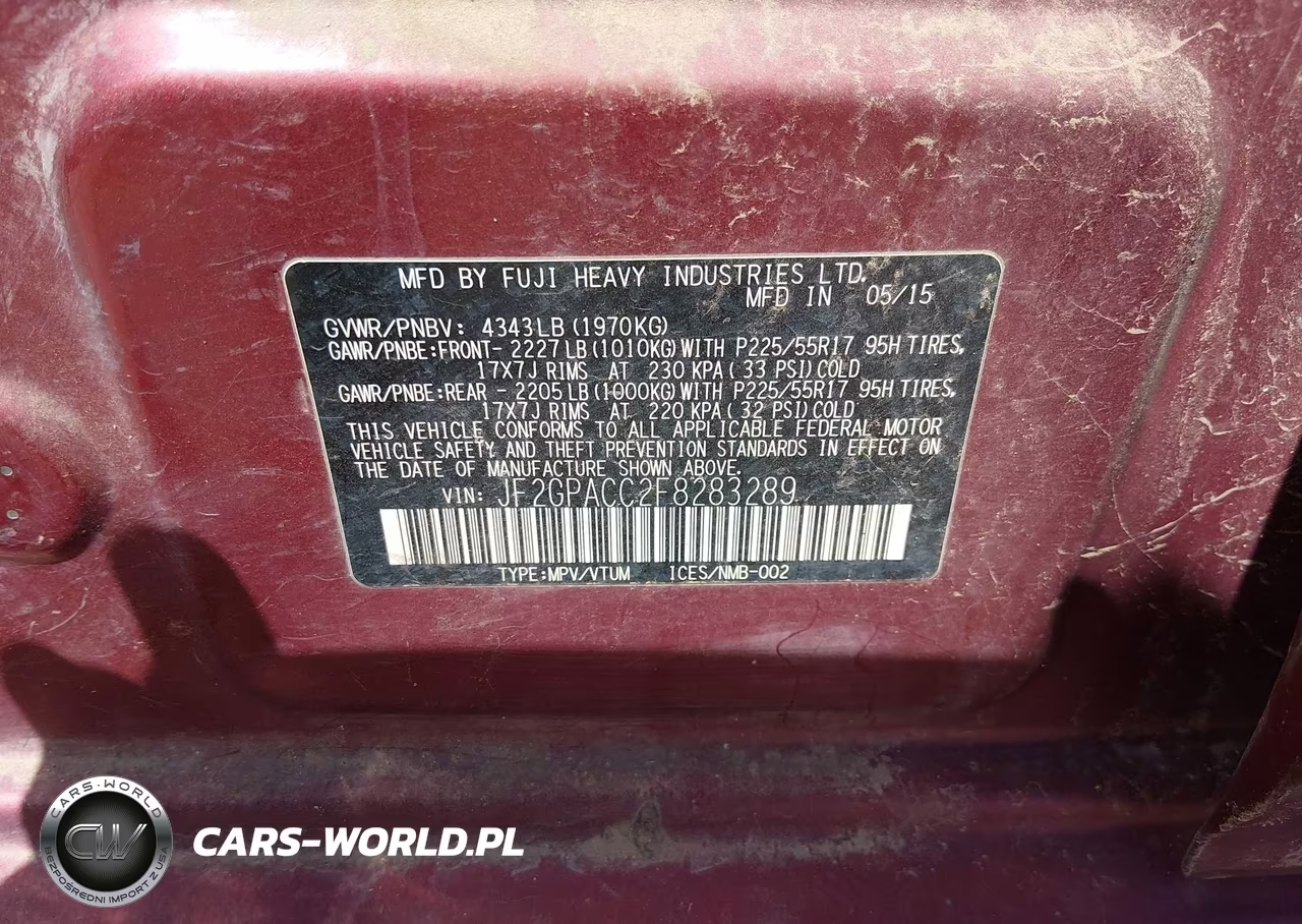 2015 Subaru Xv Crosstrek Premium VIN:JF2GPACC2F8283289 - 9