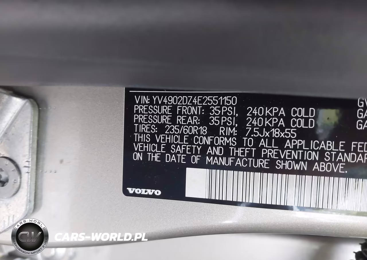2014 Volvo Xc60 T6 VIN:YV4902DZ4E2551150 - 9