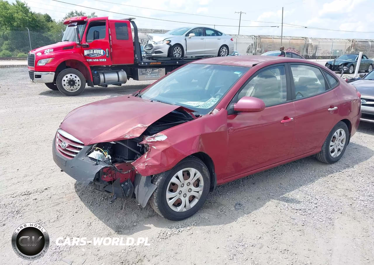 2010 Hyundai Elantra Gls VIN:KMHDU4AD2AU086626 - 2