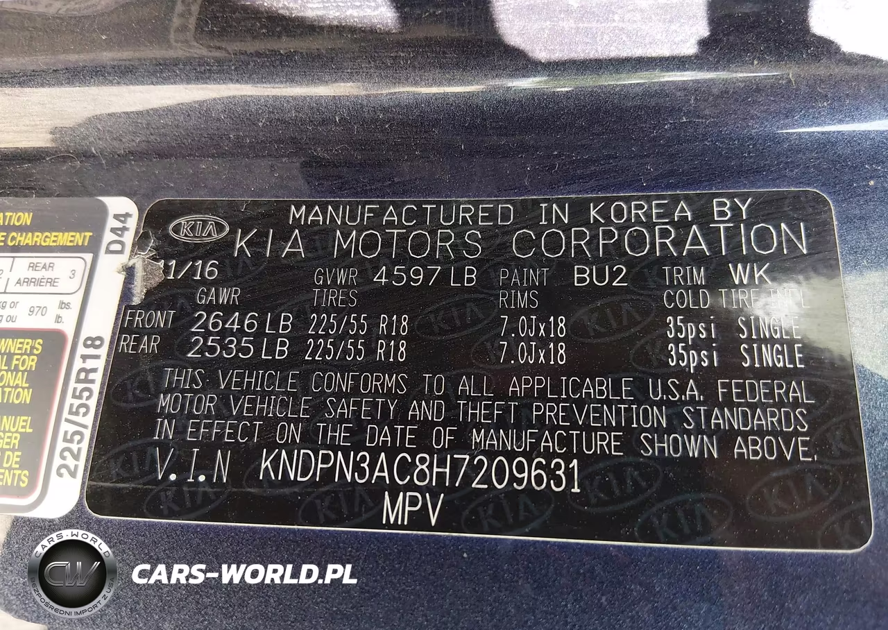 2017 Kia Sportage Ex VIN:KNDPN3AC8H7209631 - 9