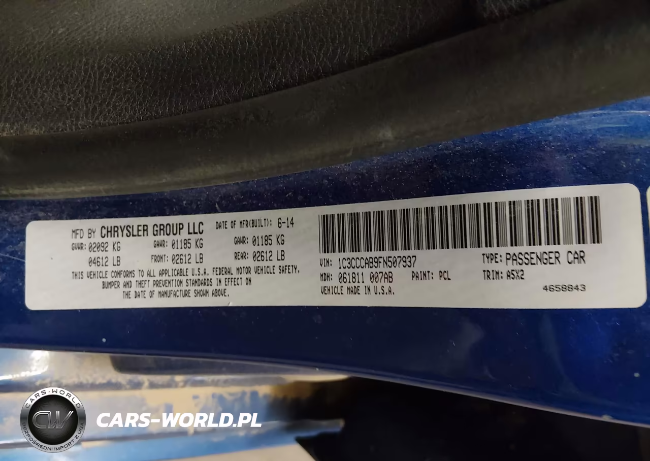 2015 Chrysler 200 Limited VIN:1C3CCCAB9FN507937 - 9