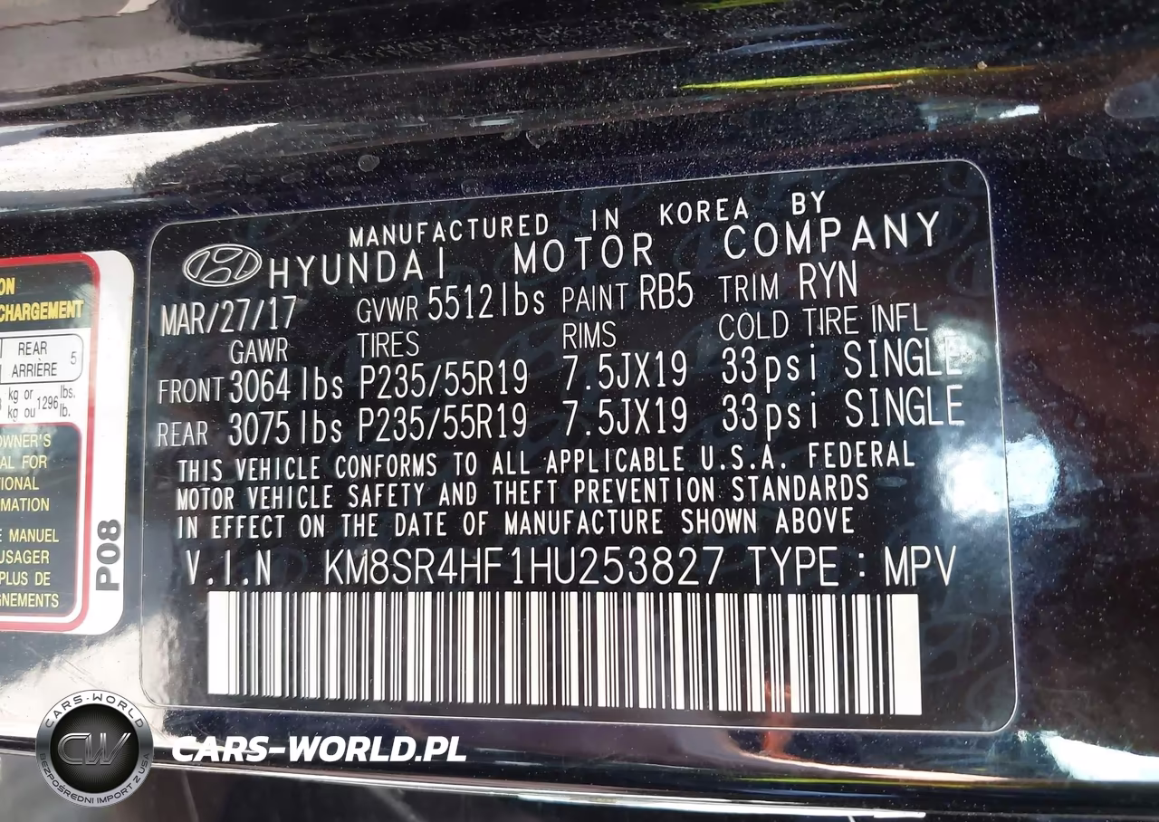 2017 Hyundai Santa Fe Se Ultimate VIN:KM8SR4HF1HU253827 - 9