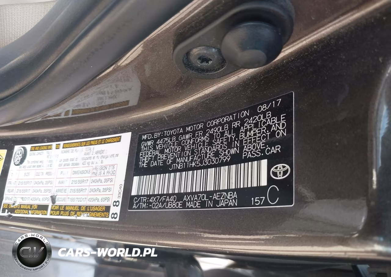 2018 Toyota Camry Le VIN:JTNB11HK5J3030799 - 9