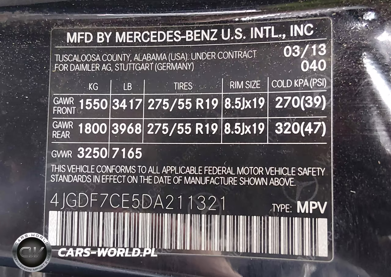 2013 Mercedes-Benz Gl 450 4Matic VIN:4JGDF7CE5DA211321 - 9