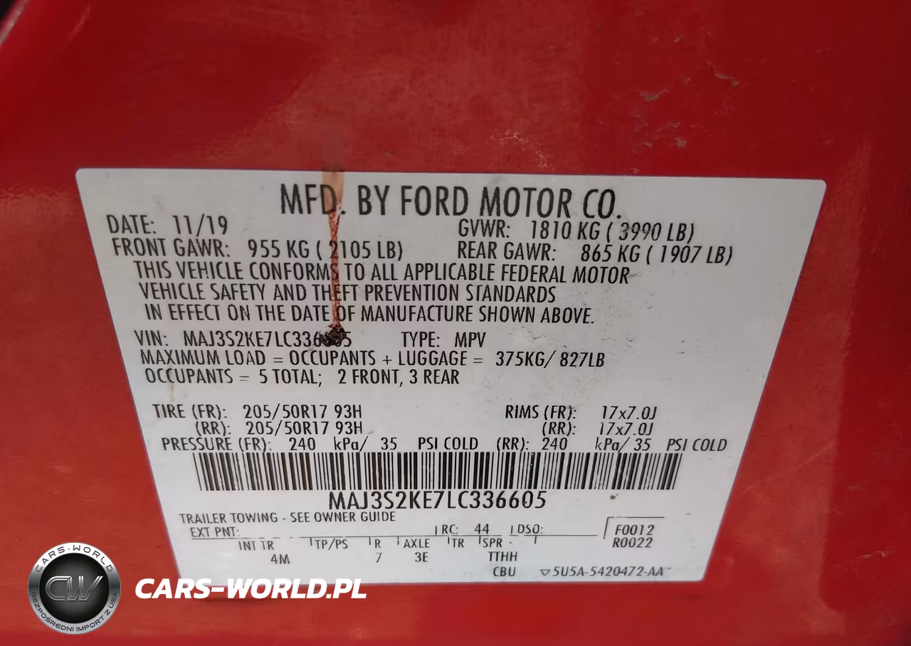 2020 Ford Ecosport Titanium VIN:MAJ3S2KE7LC336605 - 9
